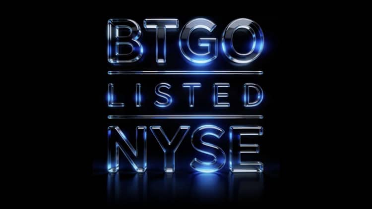 BitGo branding with the New York Stock Exchange listing announcement
